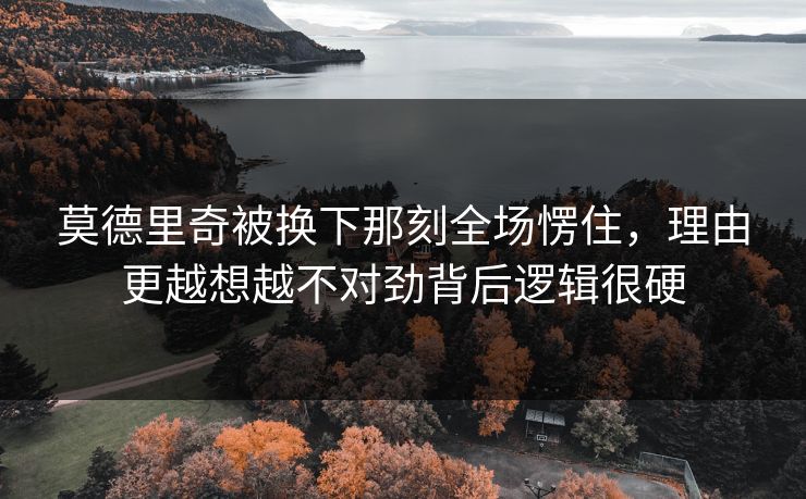 莫德里奇被换下那刻全场愣住，理由更越想越不对劲背后逻辑很硬
